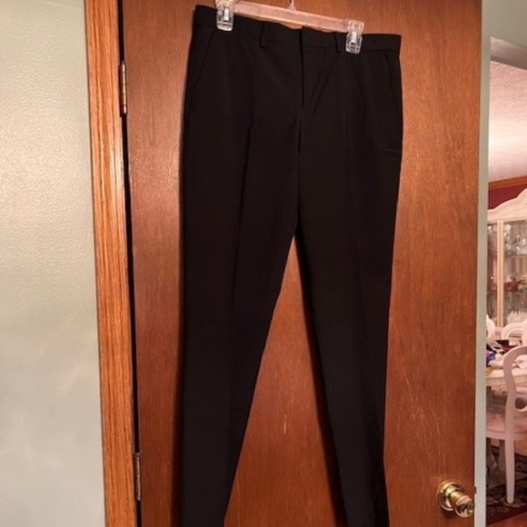 Black Men's Express Pants Slim 31 x 34 with matching vest size medium - Picture 2 of 5